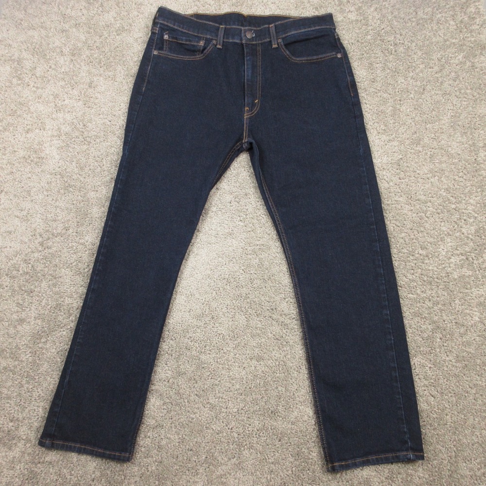 Levis Jeans Mens 36x30 Blue 506 Comforts Straight Relaxed Dark Wash Denim Pants